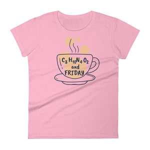 Women's Caffeine and Friday short sleeve t-shirt