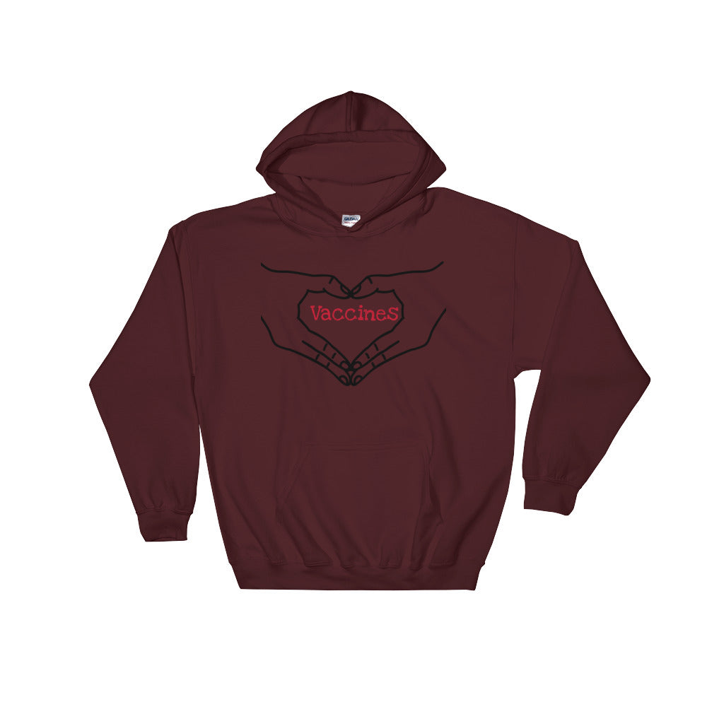 I *HEART* VACCINES Hooded Sweatshirt
