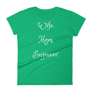 Women's Wife Mom Engineer t-shirt