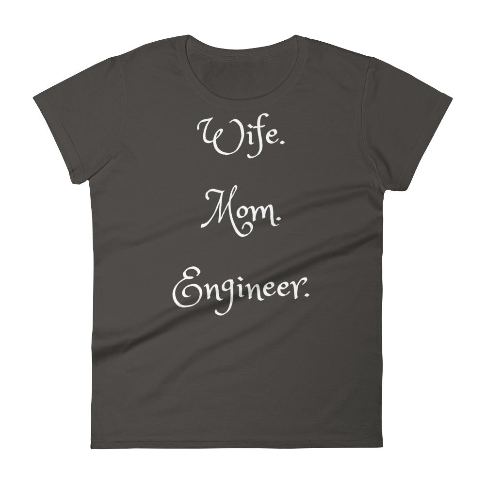 Women's Wife Mom Engineer t-shirt