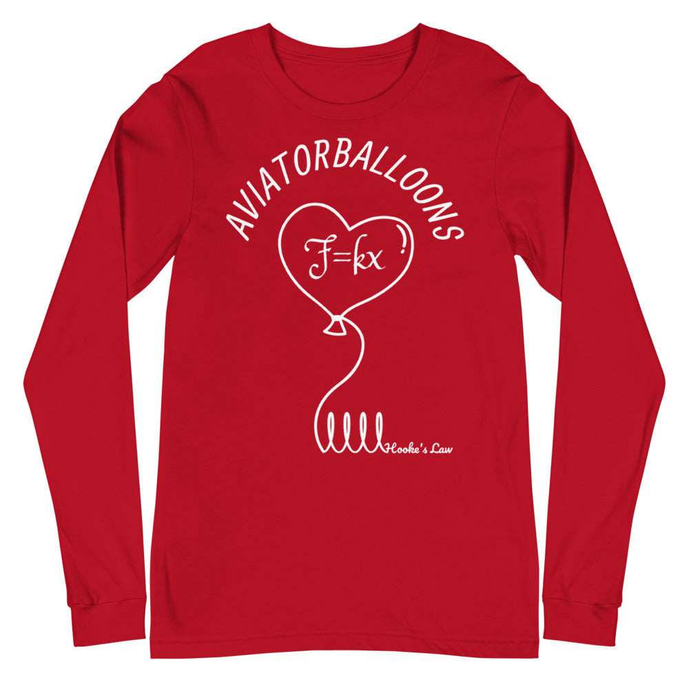 Hooke's Law x aviatorballoons Unisex Long Sleeve Tee Alternate