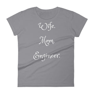 Women's Wife Mom Engineer t-shirt