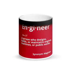 I'm an Engineer Matte Black Magic Mug