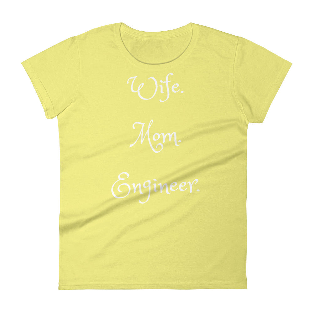 Women's Wife Mom Engineer t-shirt