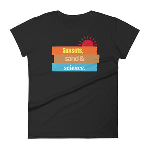 Women's Sunsets and Science short sleeve t-shirt
