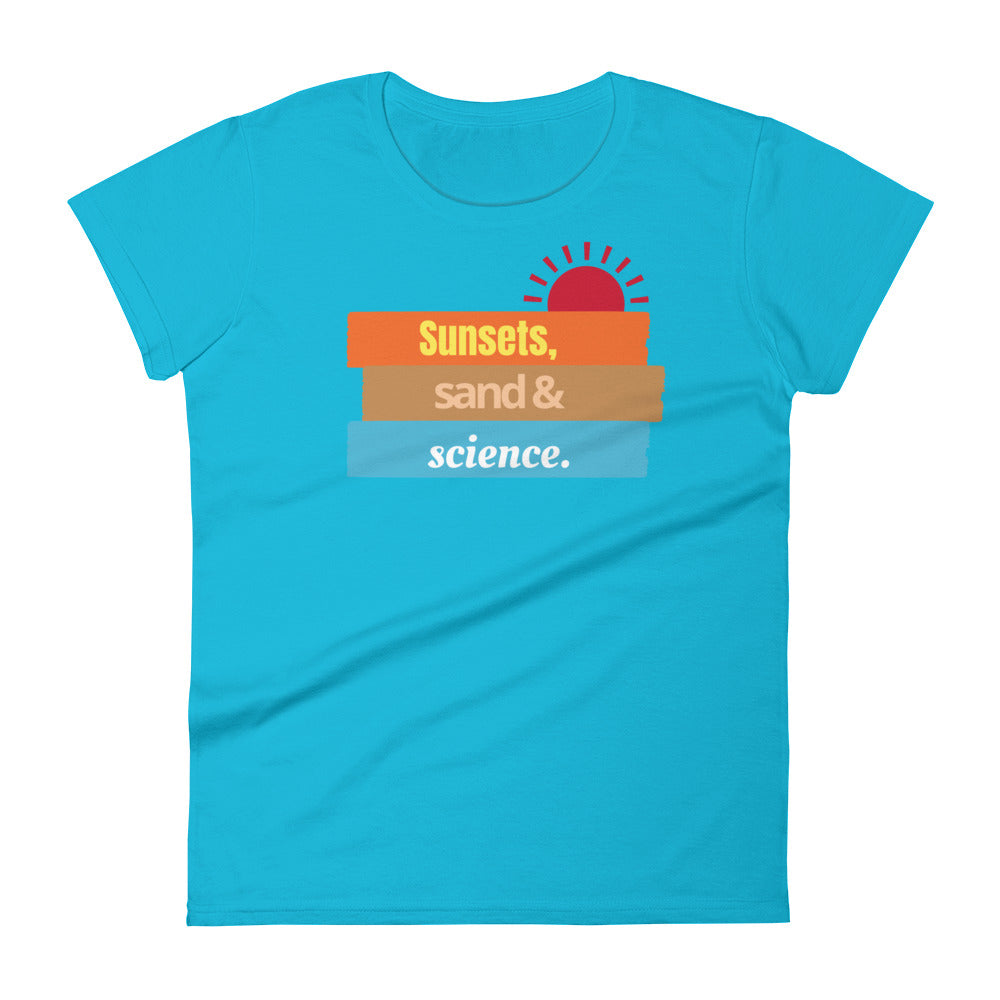 Women's Sunsets and Science short sleeve t-shirt