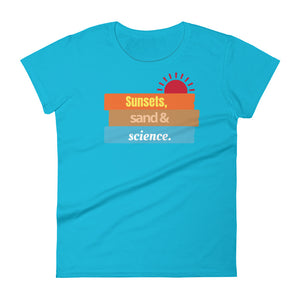 Women's Sunsets and Science short sleeve t-shirt
