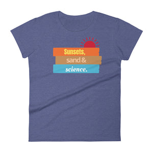 Women's Sunsets and Science short sleeve t-shirt
