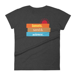 Women's Sunsets and Science short sleeve t-shirt