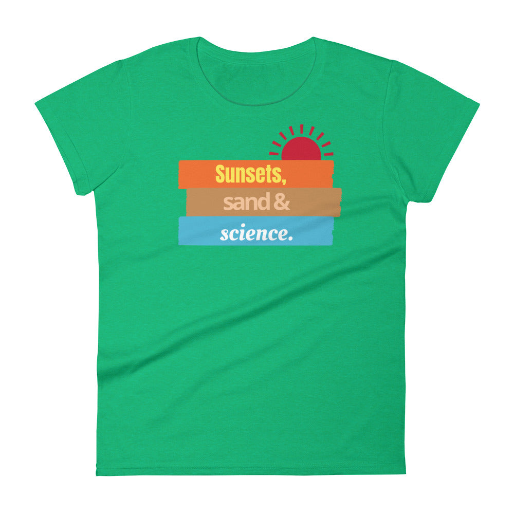 Women's Sunsets and Science short sleeve t-shirt