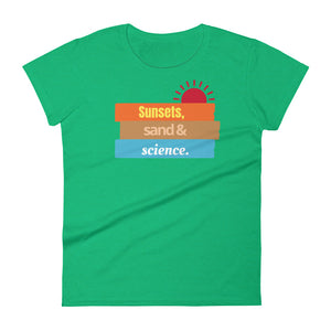 Women's Sunsets and Science short sleeve t-shirt