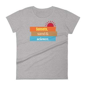 Women's Sunsets and Science short sleeve t-shirt