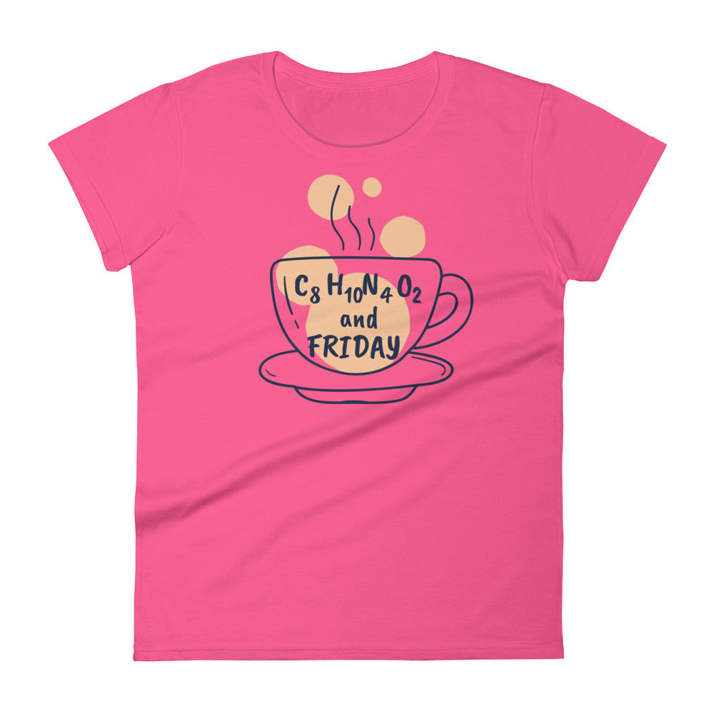 Women's Caffeine and Friday short sleeve t-shirt