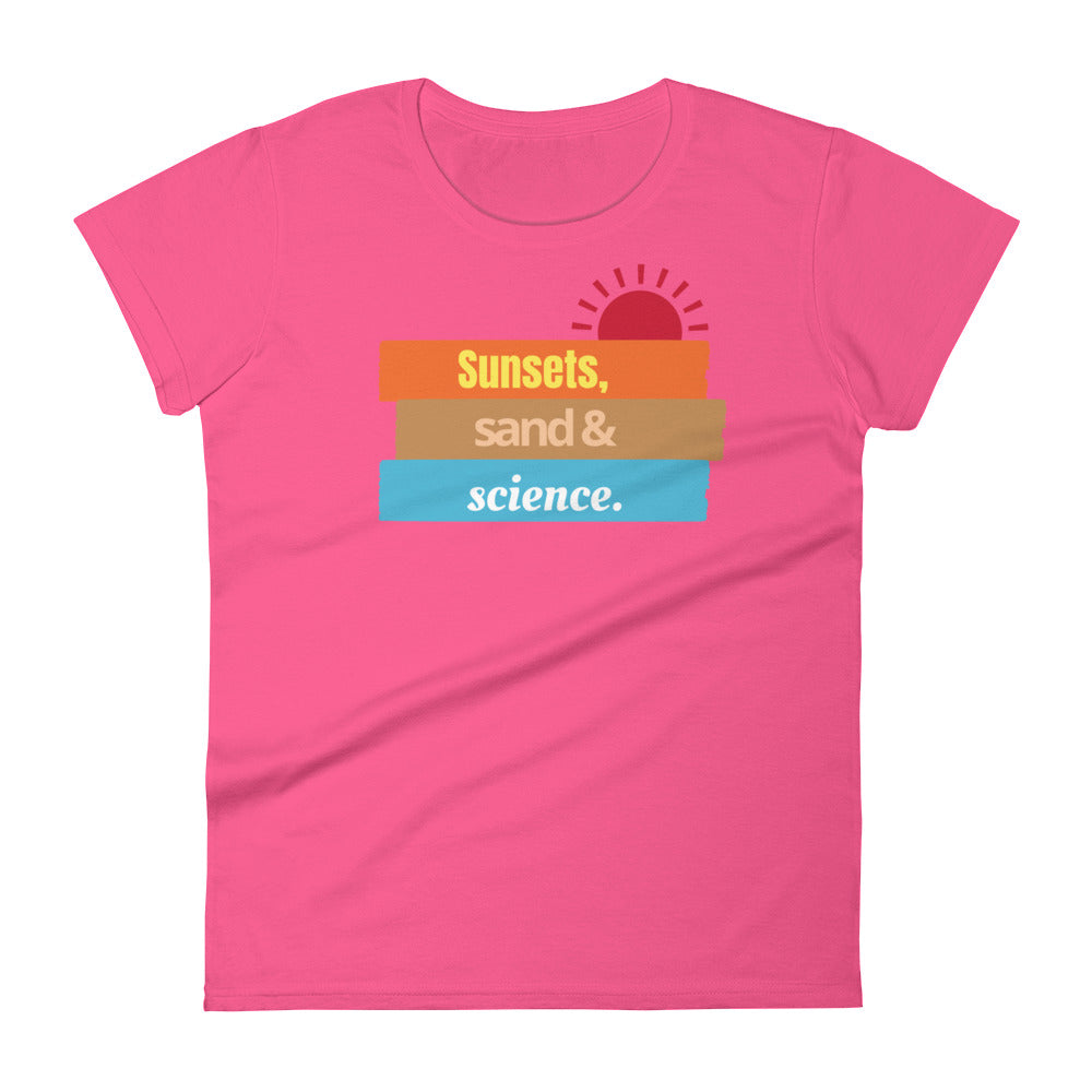 Women's Sunsets and Science short sleeve t-shirt