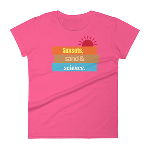 Women's Sunsets and Science short sleeve t-shirt
