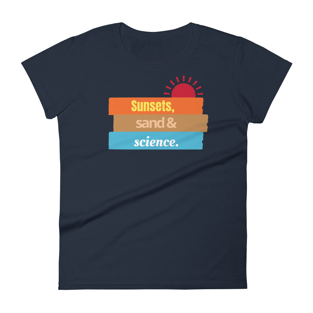 Women's Sunsets and Science short sleeve t-shirt