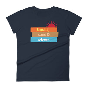 Women's Sunsets and Science short sleeve t-shirt