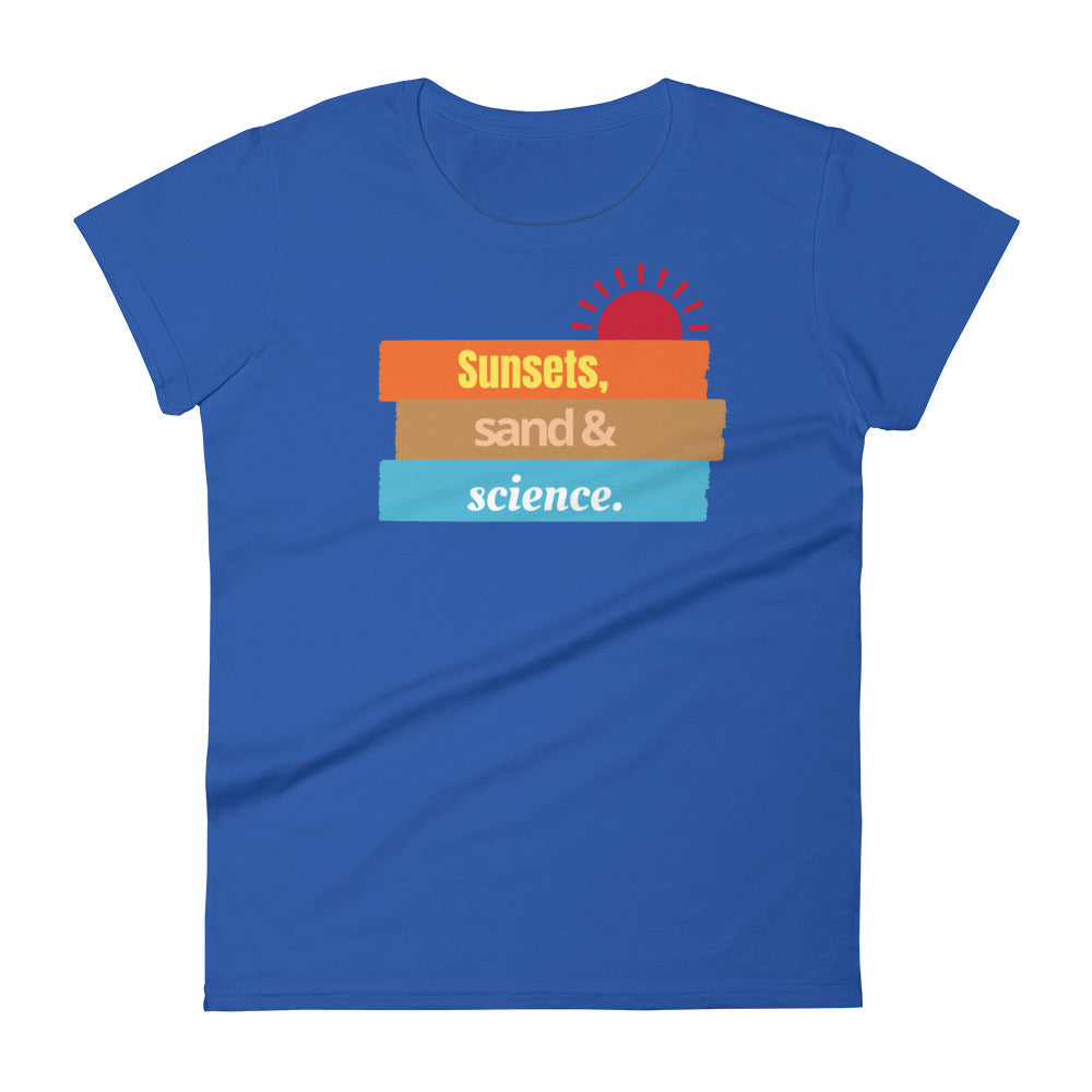 Women's Sunsets and Science short sleeve t-shirt