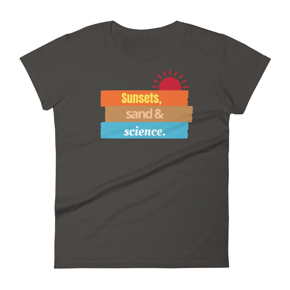 Women's Sunsets and Science short sleeve t-shirt
