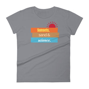 Women's Sunsets and Science short sleeve t-shirt
