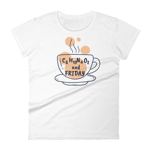 Women's Caffeine and Friday short sleeve t-shirt